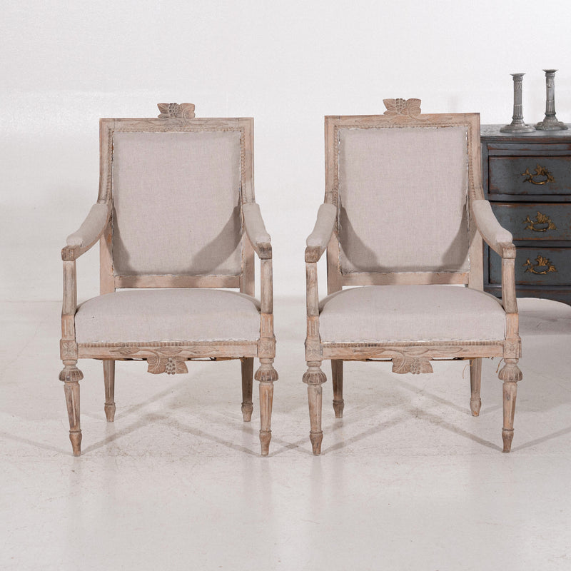 Pair of Gustavian style armchairs, circa 100 years old. - Selected Design & Antiques