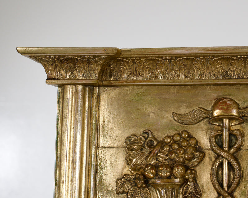 Fine original Swedish and gilded mirror, circa 1810.