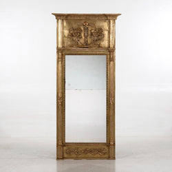 Fine original Swedish and gilded mirror, circa 1810.