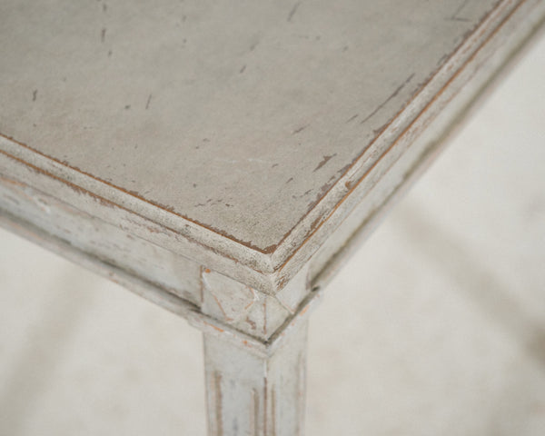 Pair of console tables with carvings, circa 100 years old.