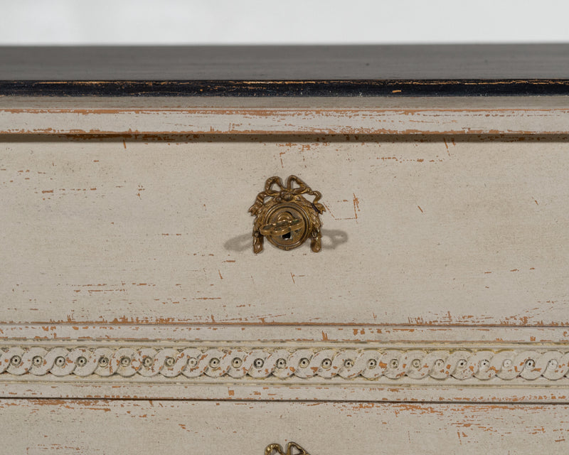 Chest with beautiful carvings, 19th C.