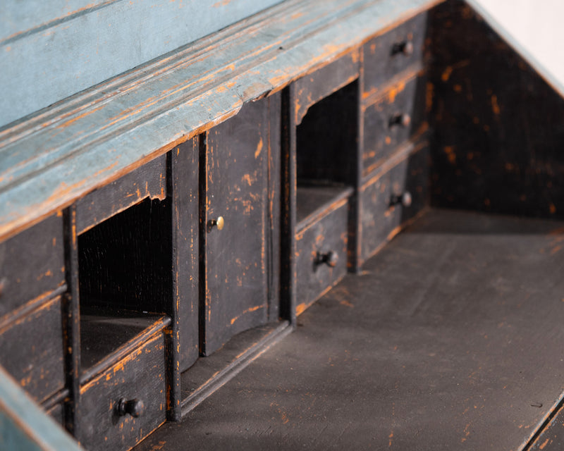 Cabinet in a beautiful bluish colour, circa 100 years old.