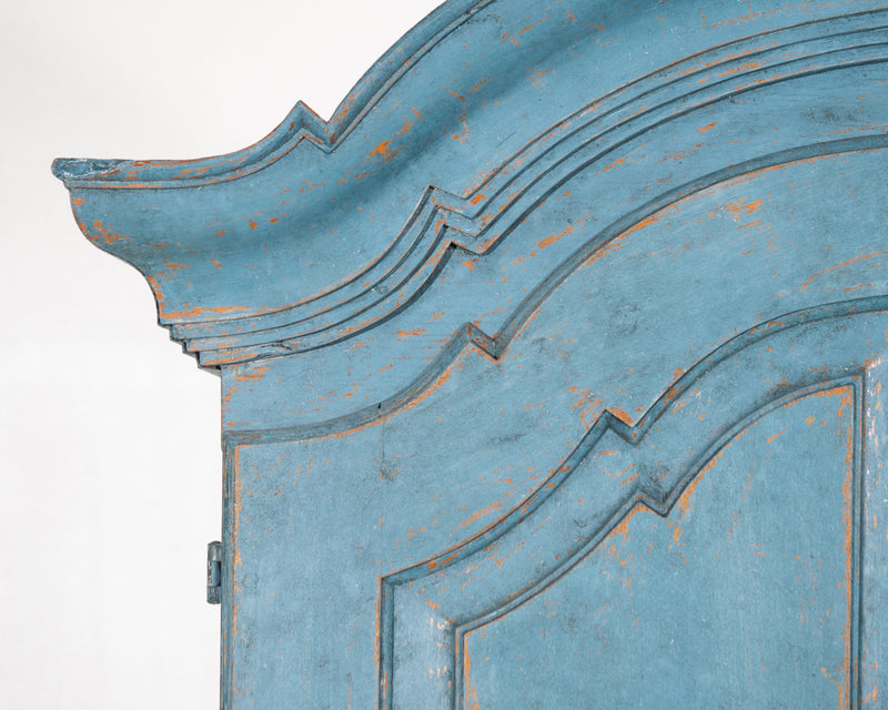 Cabinet in a beautiful bluish colour, circa 100 years old.