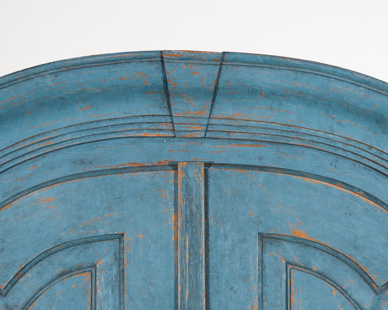 Cabinet in a beautiful bluish colour, circa 100 years old.