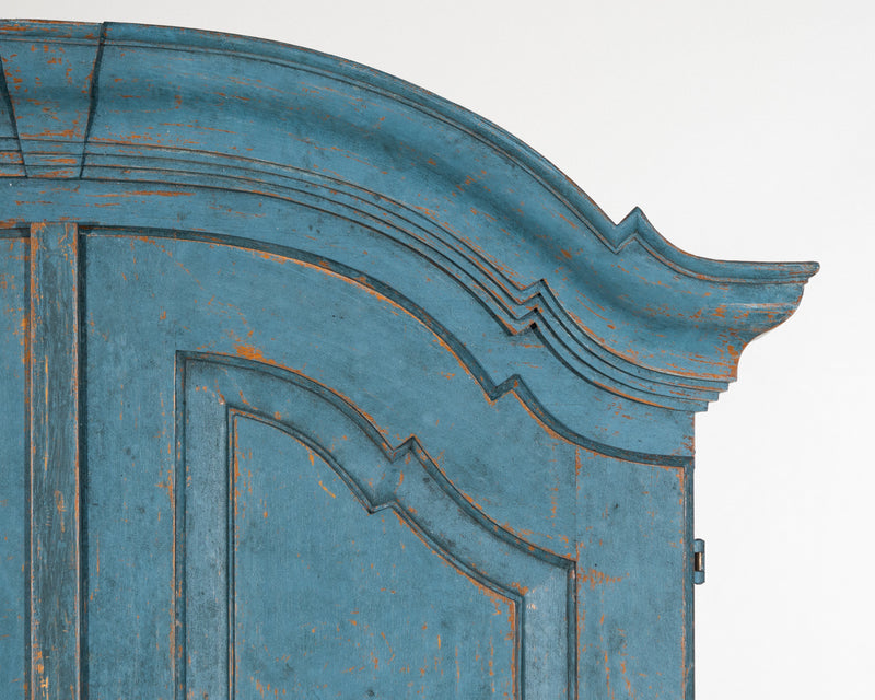 Cabinet in a beautiful bluish colour, circa 100 years old.