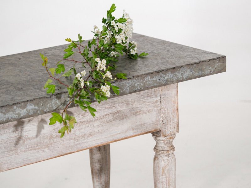 Swedish freestanding stone top table, circa 1750. - Selected Design & Antiques