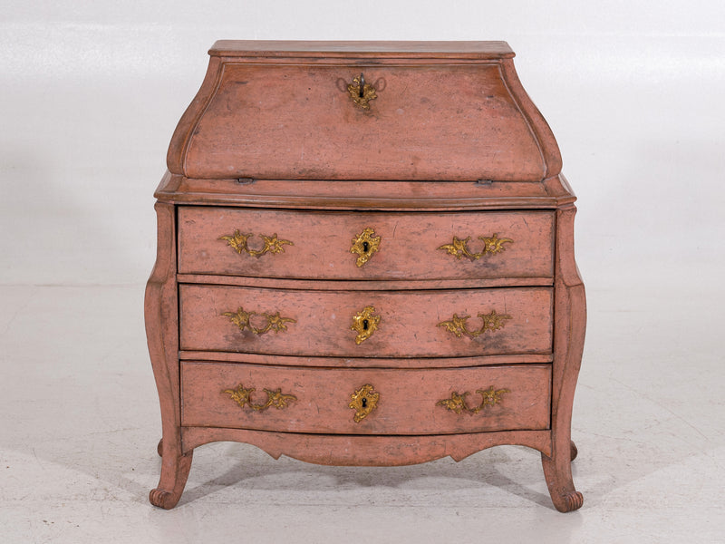 Rococo bureau in original paint and hardware, circa 1710. - Selected Design & Antiques