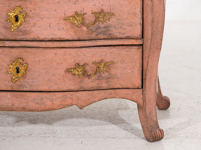 Rococo bureau in original paint and hardware, circa 1710. - Selected Design & Antiques