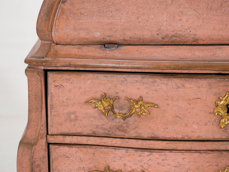 Rococo bureau in original paint and hardware, circa 1710. - Selected Design & Antiques