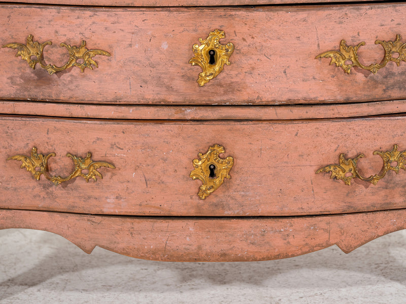 Rococo bureau in original paint and hardware, circa 1710. - Selected Design & Antiques