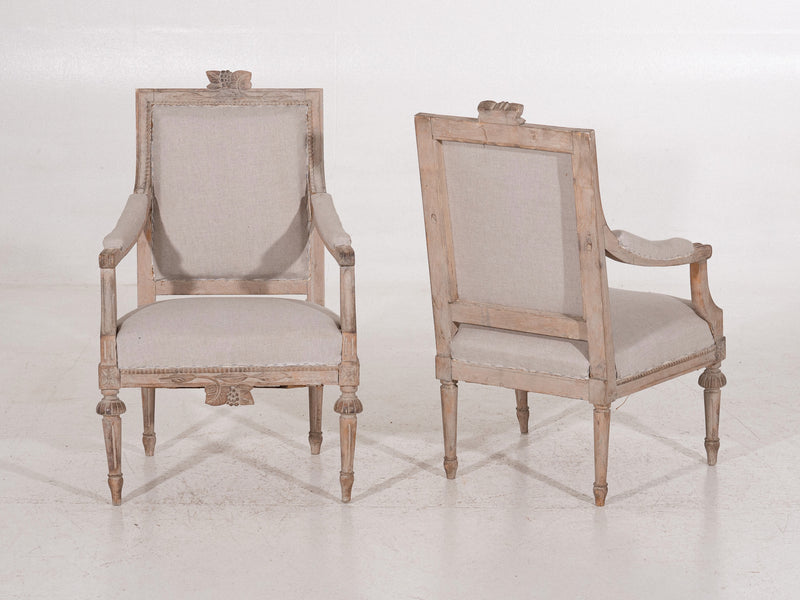 Pair of Gustavian style armchairs, circa 100 years old. - Selected Design & Antiques