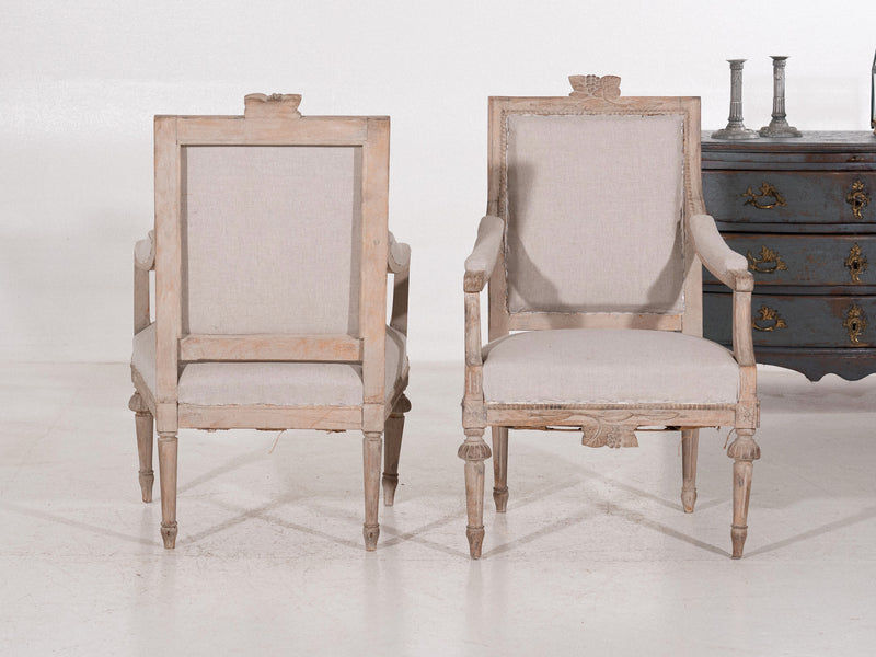 Pair of Gustavian style armchairs, circa 100 years old. - Selected Design & Antiques