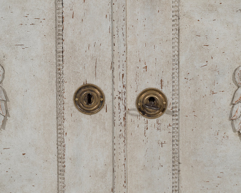 Gustavian sideboard with carvings, 19th C.