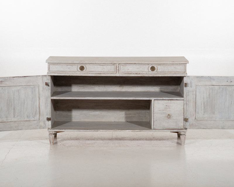 Gustavian sideboard with carvings, 19th C.