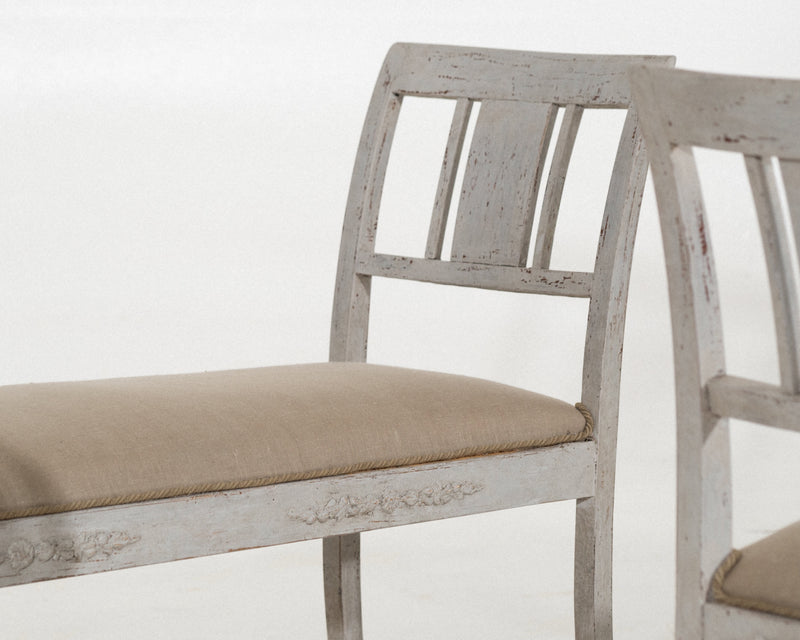 Pair of wonderful freestanding large stools, circa 100 years old.